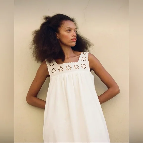 Posse Riviera Cecilia Cotton embroidered Maxi Dress - Picture 3 of 16